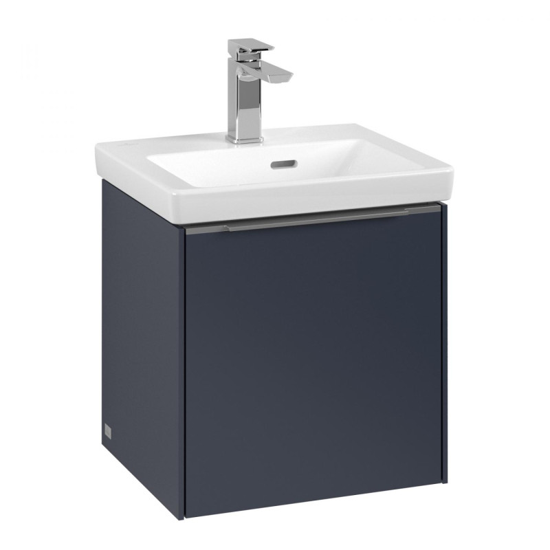 Тумба под раковину Villeroy & Boch Subway 3.0 42,3х42,9 см ДСП/алюминий морской синий C58100VQ