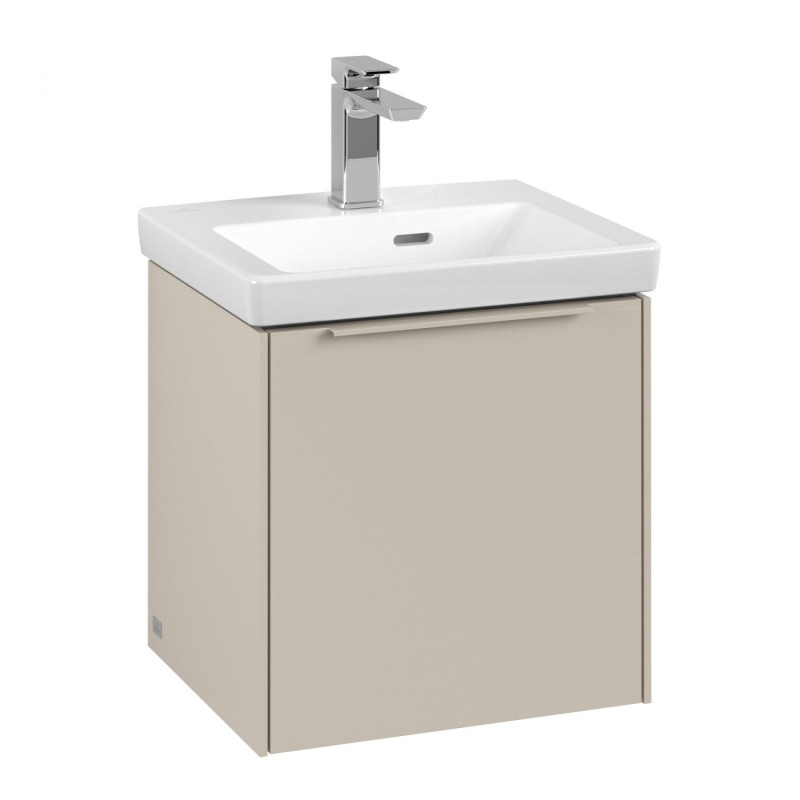 Тумба під раковину Villeroy & Boch Subway 3.0 42,3х42,9 см ДСП/алюміній сірий кашемір/монохром C58102VN