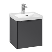 Тумба под раковину Villeroy & Boch Subway 3.0 42,3х42,9 см ДСП/алюминий графит/монохром C58102VR