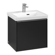 Тумба під раковину Villeroy & Boch Subway 3.0 47,3х42,9 см ДСП/алюміній чорний вулкан C58000VL