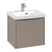 Тумба під раковину Villeroy & Boch Subway 3.0 47,3х42,9 см ДСП/алюміній тауп C58000VM