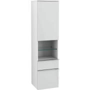 Пенал Villeroy & Boch Venticello 40,4х37,2х154,6 см петли справа МДФ стекло глянцевое белое/ручка хром A95211RE