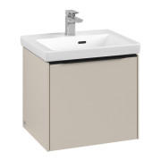 Тумба под раковину Villeroy & Boch Subway 3.0 47,3х42,9 см ДСП/алюминий серый кашемир/черный вулкан C58001VN