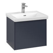 Тумба под раковину Villeroy & Boch Subway 3.0 52,3х42,9 см ДСП/алюминий морской синий/монохром C57902VQ