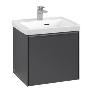 Тумба под раковину Villeroy & Boch Subway 3.0 47,3х42,9 см ДСП/алюминий графит/монохром C58002VR