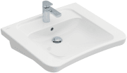 Раковина Villeroy & Boch ViCare 65х55 см с переливом санитарная керамика CeramicPlus альпийский белый 517867R1
