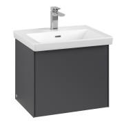 Тумба под раковину Villeroy & Boch Subway 3.0 52,3х42,9 см ДСП/алюминий графит/монохром C57902VR