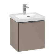 Тумба під раковину Villeroy & Boch Subway 3.0 42,3х42,9 см ДСП/алюміній тауп C58100VM
