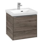 Тумба под раковину Villeroy & Boch Subway 3.0 47,3х42,9 см ДСП/алюминий дуб каменный C58000RK