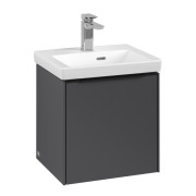 Тумба під раковину Villeroy & Boch Subway 3.0 42,3х42,9 см ДСП/алюміній графіт/чорний вулкан C58201VR