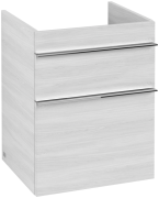Тумба под раковину Villeroy & Boch Venticello 46,6х42,5 см ДСП/МДФ белое дерево/ручка хром A92201E8