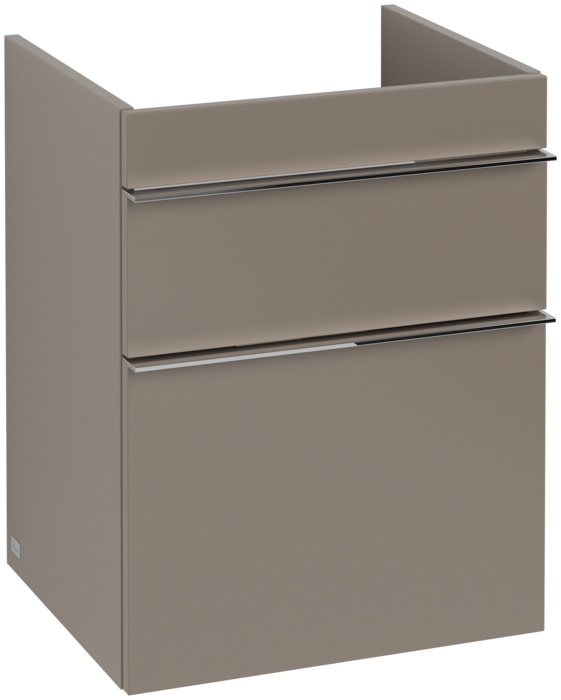 Тумба под раковину Villeroy & Boch Venticello 46,6х42,5 см ДСП трюфель серый/ручка хром A92201VG