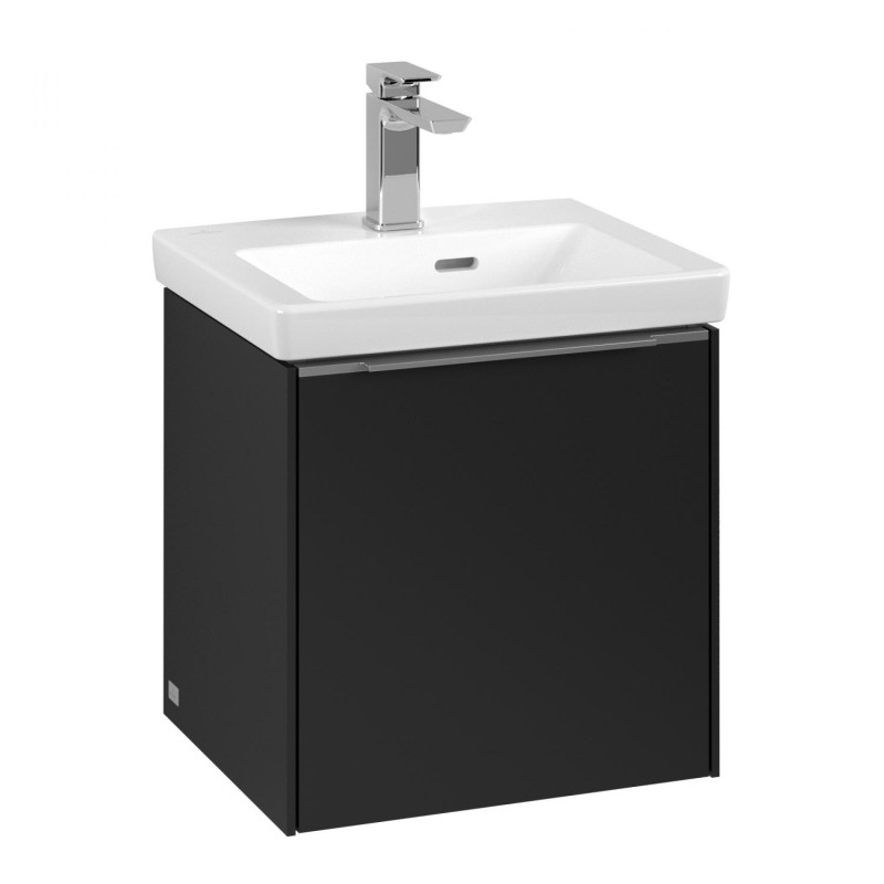 Тумба под раковину Villeroy & Boch Subway 3.0 42,3х42,9 см ДСП/алюминий черный вулкан C58200VL