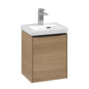 Тумба под раковину Villeroy & Boch Subway 3.0 35,1х42,9 см ДСП/алюминий дуб северный/черный вулкан C58301VJ