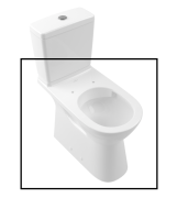 Чаша унітазу-компакту Villeroy & Boch ViCare 36х68 см санітарна кераміка CeramicPlus альпійський білий 4620R0R1