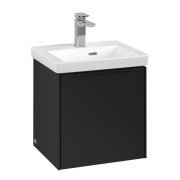 Тумба під раковину Villeroy & Boch Subway 3.0 42,3х42,9 см ДСП/алюміній чорний вулкан/чорний вулкан C58201VL
