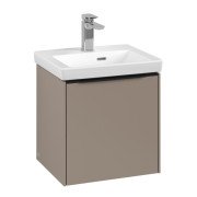 Тумба под раковину Villeroy & Boch Subway 3.0 42,3х42,9 см ДСП/алюминий тауп/черный вулкан C58201VM