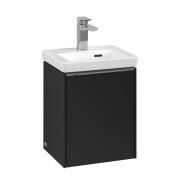Тумба під раковину Villeroy & Boch Subway 3.0 35,1х42,9 см ДСП/алюміній чорний вулкан C58300VL