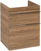 Тумба під раковину Villeroy & Boch Venticello 46,6х42,5 см ДСП дуб канзас/ручка хром A92201RH