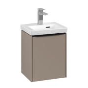 Тумба под раковину Villeroy & Boch Subway 3.0 35,1х42,9 см ДСП/алюминий тауп/черный вулкан C58301VM