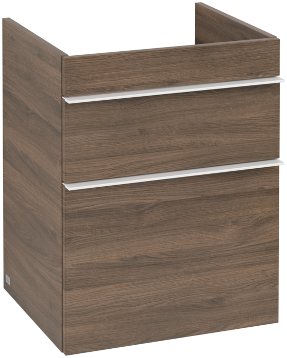 Тумба під раковину Villeroy & Boch Venticello 46,6х42,5 см ДСП дуб аризона/ручка алюміній білий A92202VH