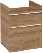 Тумба під раковину Villeroy & Boch Venticello 46,6х42,5 см ДСП дуб канзас/ручка алюміній білий A92202RH