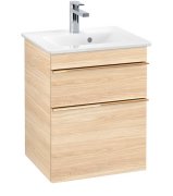 Тумба під раковину Villeroy & Boch Venticello 46,6х42,5 см ДСП в'яз друкарський/ручка мідь A92205PN