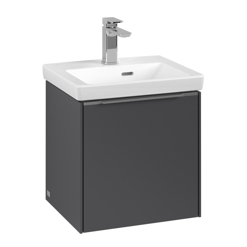 Тумба под раковину Villeroy & Boch Subway 3.0 42,3х42,9 см ДСП/алюминий графит C58200VR