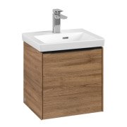 Тумба під раковину Villeroy & Boch Subway 3.0 42,3х42,9 см ДСП/алюміній дуб канзас/чорний вулкан C58201RH