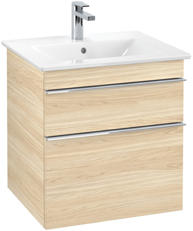 Тумба под раковину Villeroy & Boch Venticello 55,3х50,2 см ДСП вяз печатный/ручка хром A92301PN