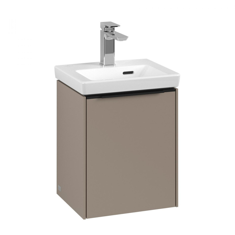 Тумба під раковину Villeroy & Boch Subway 3.0 35,1х42,9 см ДСП/алюміній тауп/чорний вулкан C58401VM