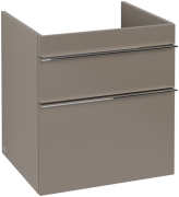 Тумба под раковину Villeroy & Boch Venticello 55,3х50,2 см ДСП трюфель серый/ручка хром A92301VG