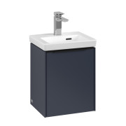 Тумба под раковину Villeroy & Boch Subway 3.0 35,1х42,9 см ДСП/алюминий морской синий/черный вулкан C58401VQ