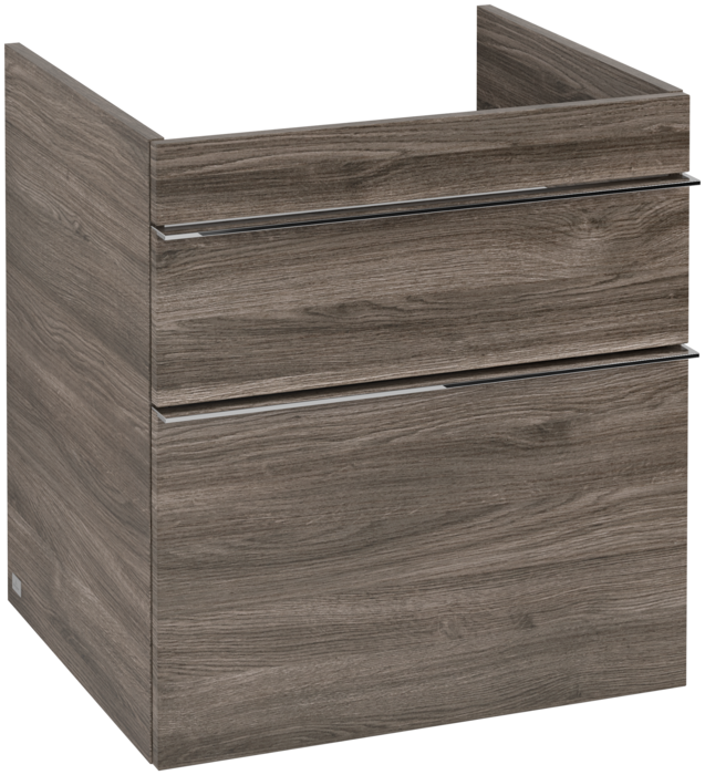 Тумба під раковину Villeroy & Boch Venticello 55,3х50,2 см ДСП кам'яний дуб/ручка хром A92301RK
