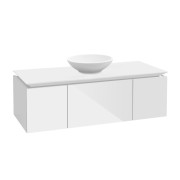 Тумба під раковину Villeroy & Boch Legato 120х38 см МДФ/ДСП білий глянсовий B57700DH