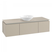 Тумба під раковину Villeroy & Boch Legato 120х38 см ДСП ніжно-сірий B57700VK