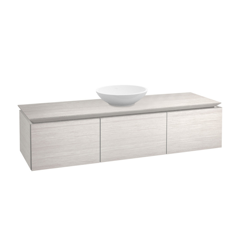 Тумба під раковину Villeroy & Boch Legato 120х38 см ДСП біле дерево B57700E8