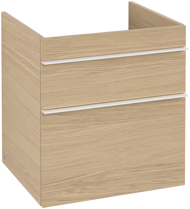 Тумба под раковину Villeroy & Boch Venticello 55,3х50,2 см ДСП северный дуб/ручка алюминий белый A92302VJ