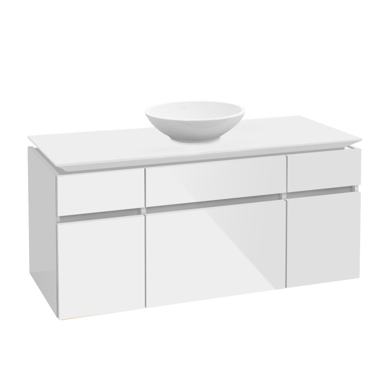 Тумба під раковину Villeroy & Boch Legato 120х55 см МДФ/ДСП білий глянсовий B57800DH