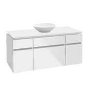 Тумба під раковину Villeroy & Boch Legato 120х55 см МДФ/ДСП білий глянсовий B57800DH