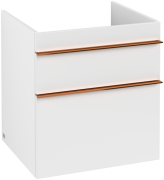 Тумба под раковину Villeroy & Boch Venticello 55,3х50,2 см ДСП/МДФ белый матовый/ручка медь A92305MS