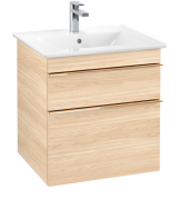 Тумба под раковину Villeroy & Boch Venticello 55,3х50,2 см ДСП вяз печатный/ручка медь A92305PN