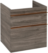 Тумба под раковину Villeroy & Boch Venticello 55,3х50,2 см ДСП каменный дуб/ручка медь A92305RK