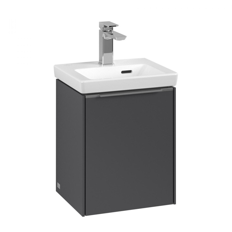 Тумба под раковину Villeroy & Boch Subway 3.0 35,1х42,9 см ДСП/алюминий графит C58400VR