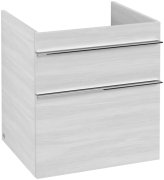 Тумба под раковину Villeroy & Boch Venticello 55,3х50,2 см ДСП/МДФ белое дерево/ручка хром A92301E8