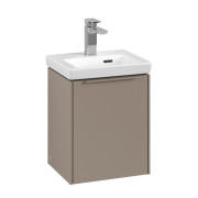 Тумба під раковину Villeroy & Boch Subway 3.0 35,1х42,9 см ДСП/алюміній тауп/монохром C58402VM