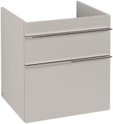 Тумба под раковину Villeroy & Boch Venticello 55,3х50,2 см ДСП мягкий серый/ручка хром A92301VK