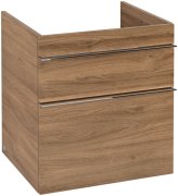 Тумба під раковину Villeroy & Boch Venticello 55,3х50,2 см ДСП дуб канзас/ручка хром A92301RH