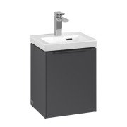 Тумба під раковину Villeroy & Boch Subway 3.0 35,1х42,9 см ДСП/алюміній графіт/монохром C58402VR