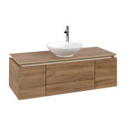 Тумба под раковину Villeroy & Boch Legato 120х38 см ДСП дуб канзас B57700RH